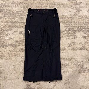 Y2K DNA Descente Black Men’s Ski Pants Skeleton Fish Logo
